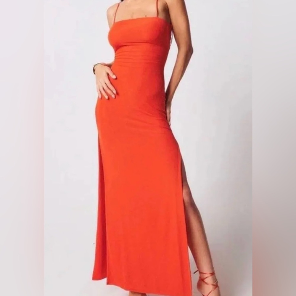 SOLD Tiger Mist Coral Jules Dress